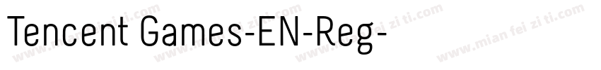 Tencent Games-EN-Reg字体转换